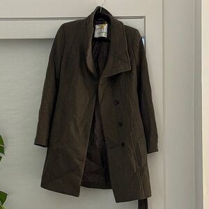 Aritzia Olive Green Trench Coat